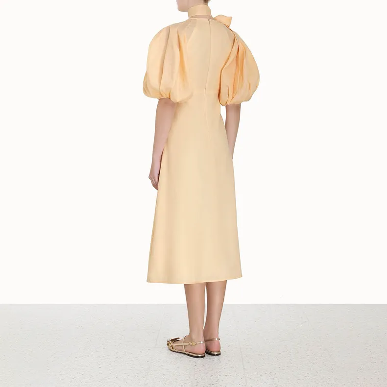 Zimmermann Short-Sleeved Dresses Women's Cream-4