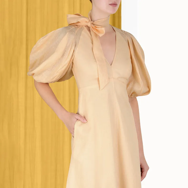 Zimmermann Short-Sleeved Dresses Women's Cream-2