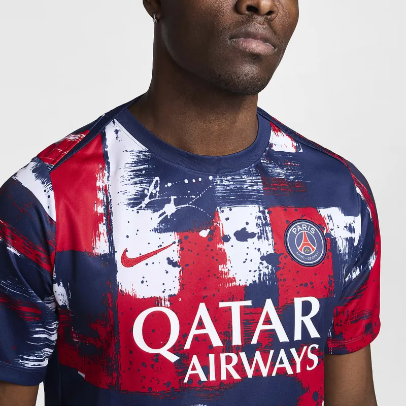 Nike Paris Saint Germain Academy Pro Home Men's Nike Dri FIT Soccer Pre Match Short Sleeve Top-5