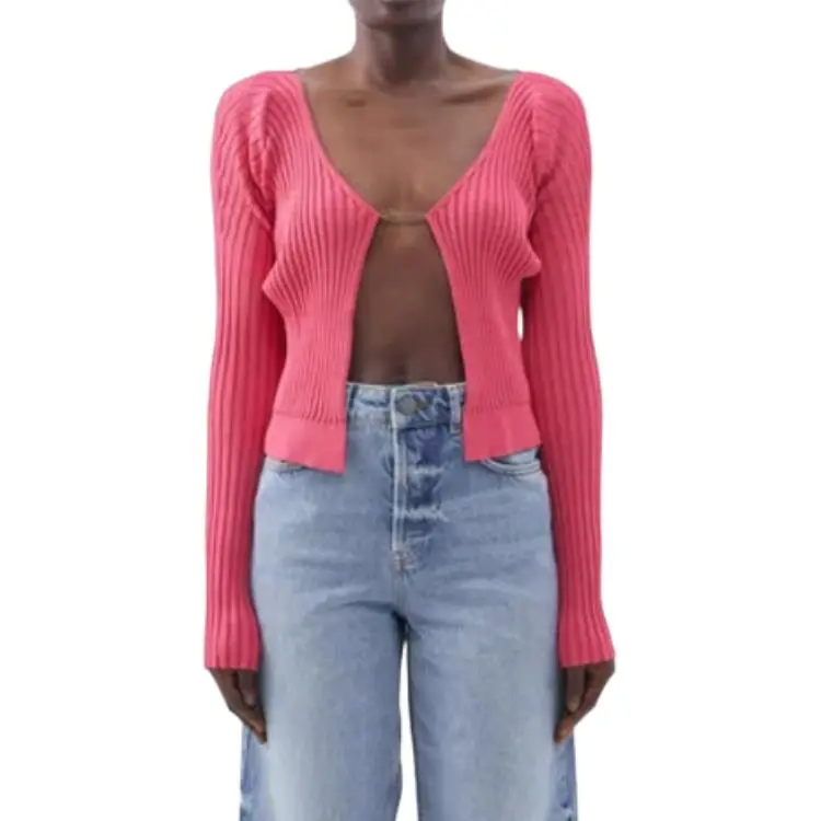 Jacquemus Logo Plaque Long Sleeved Cardigan-3