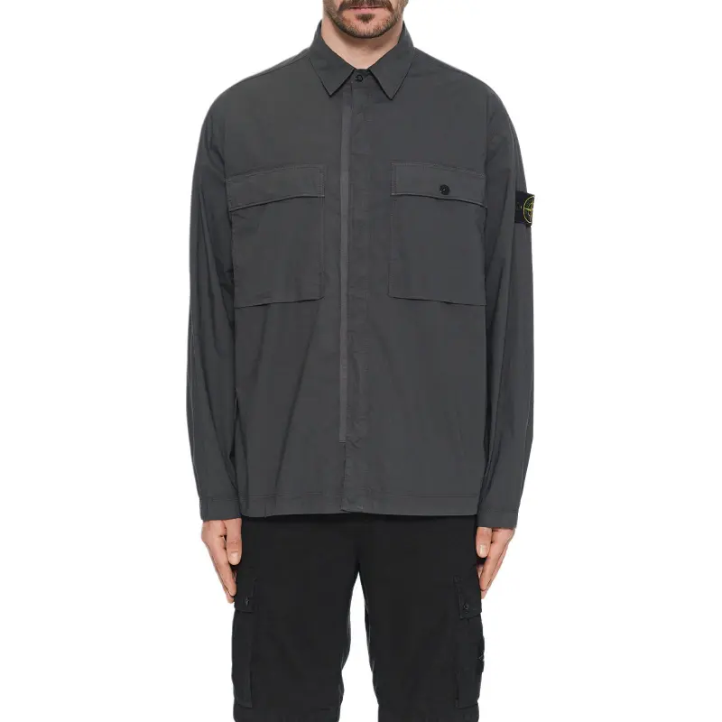 STONE ISLAND Poplin Shirt Jacket-3