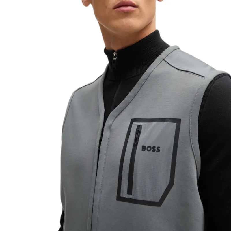HUGO BOSS Vests Men Gray-4