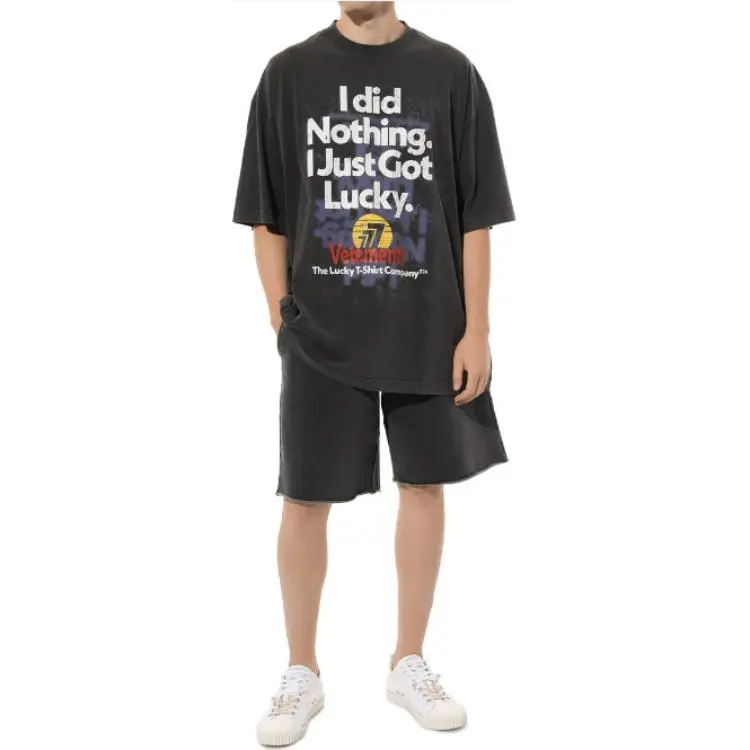 Vetements T-Shirts Men Gray-1