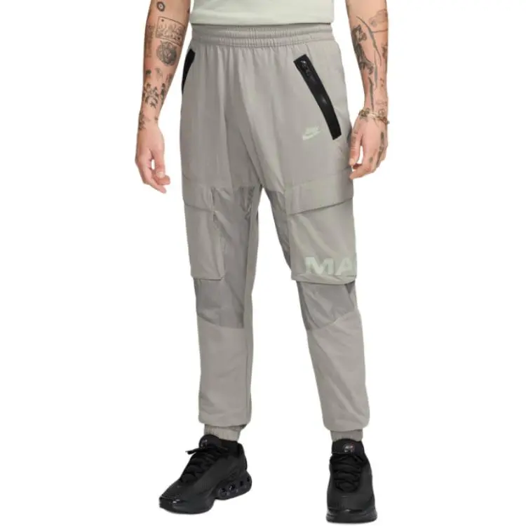 Nike Woven Cargo Trousers Cargo Pants Men's Gray-2