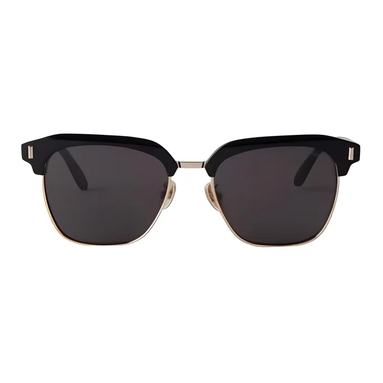 Mulberry Biological Resin Square Sunglasses Unisex Black-1