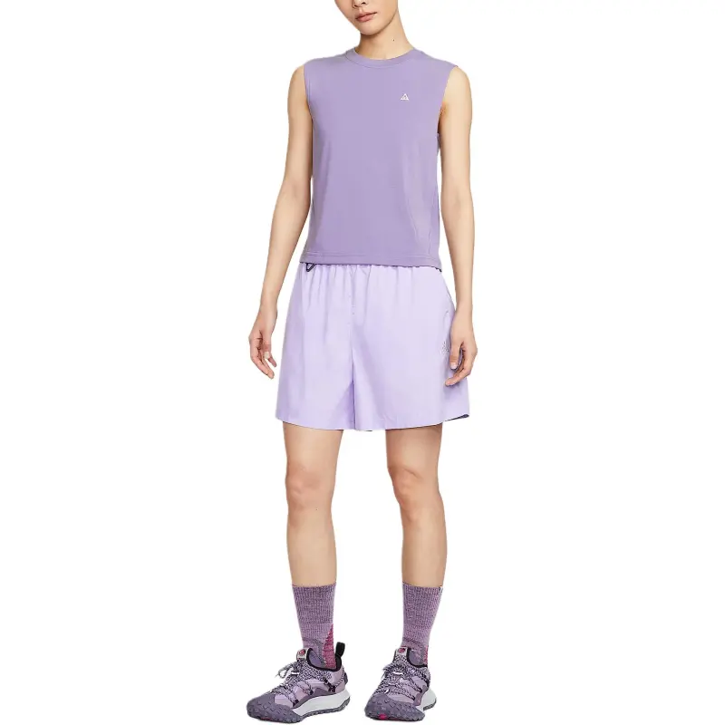 Nike SS25 Casual Shorts Women's Light Purple-2