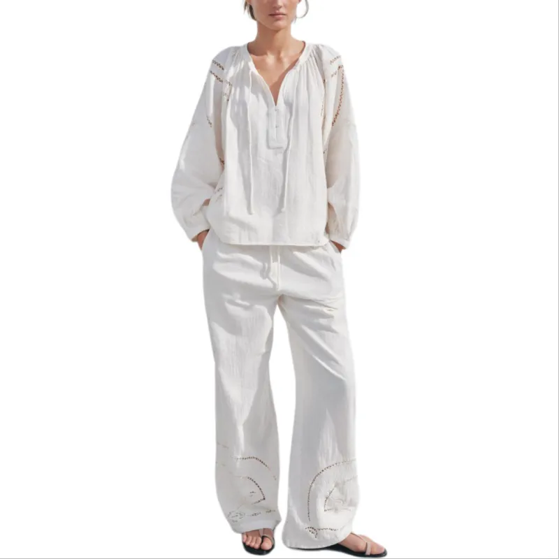 ZARA ZW Series Shirt Women's Raw White-2