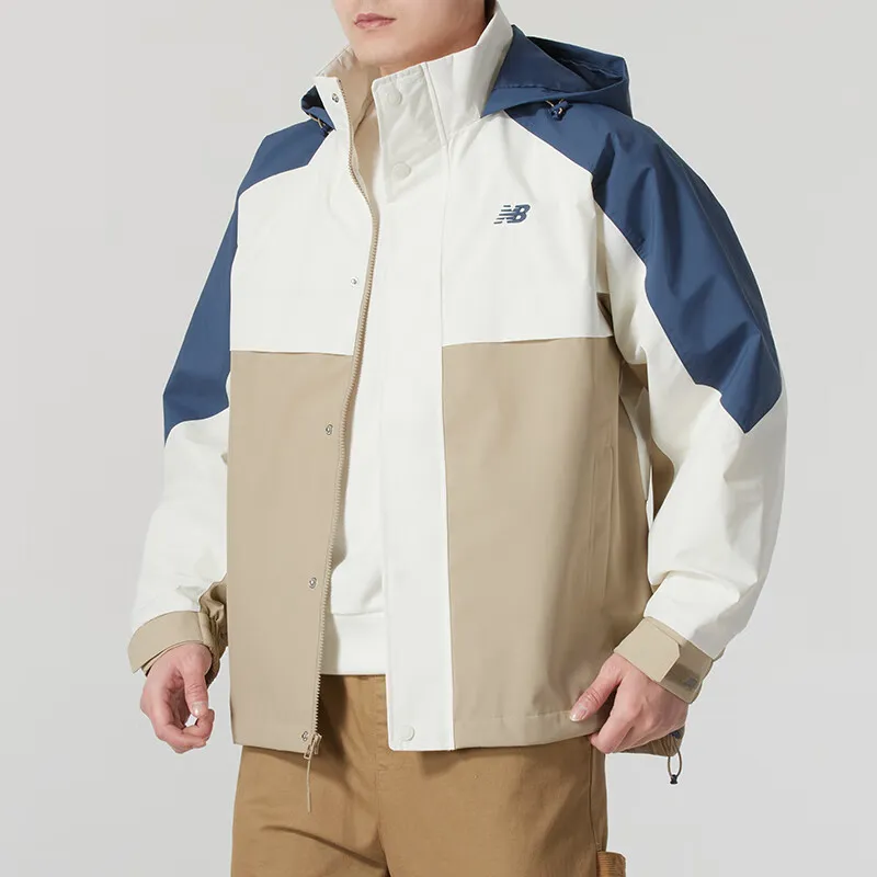 New Balance SS25 Jackets Coats Men's Blue Brown-3