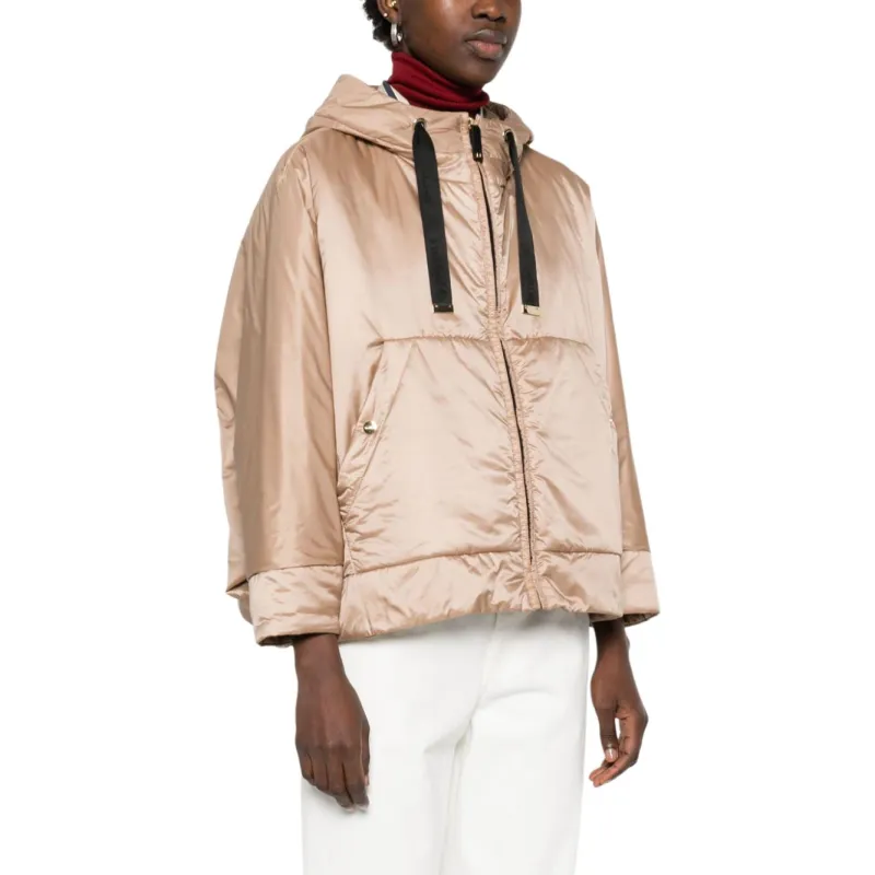 MaxMara Greenre Zip Up Drawstring Jacket-3
