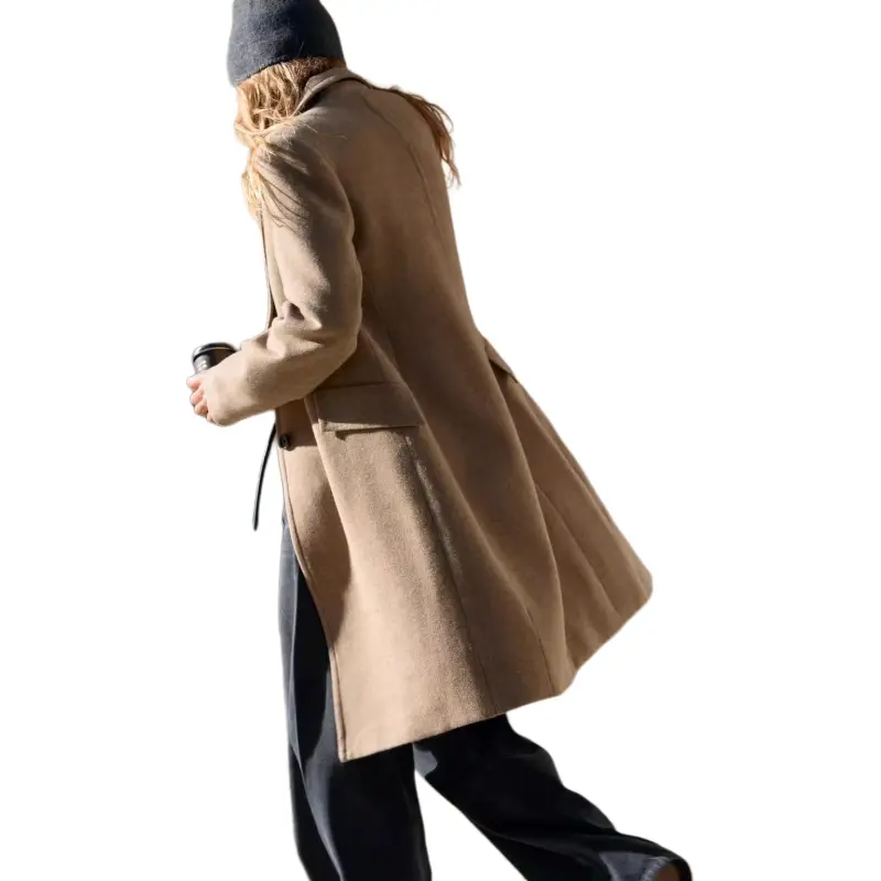 ZARA Coats Women's Brown-3