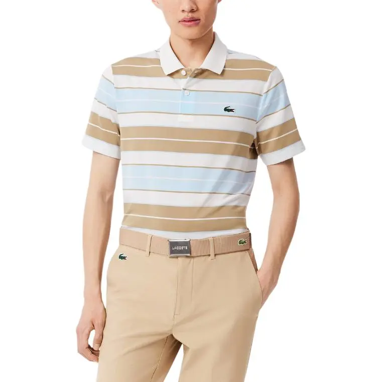 LACOSTE Polo Shirts Men Beige-2