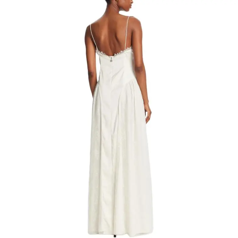 Rotate Satin Lace Maxi Dress-1
