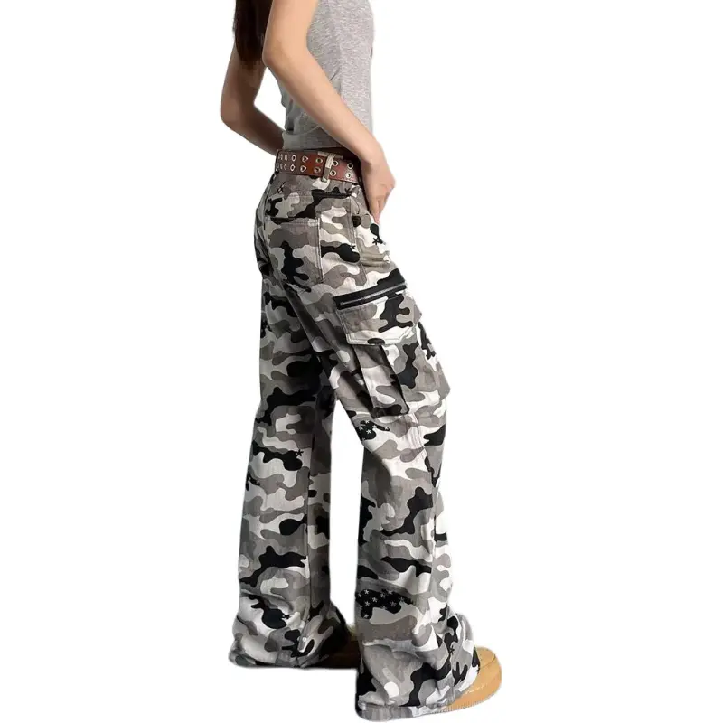 Concubine Zhu Jeans Unisex Camouflage-2