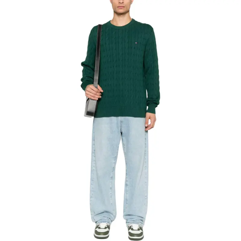 Tommy Hilfiger FW24 Knitwear Men's Forest Green-1