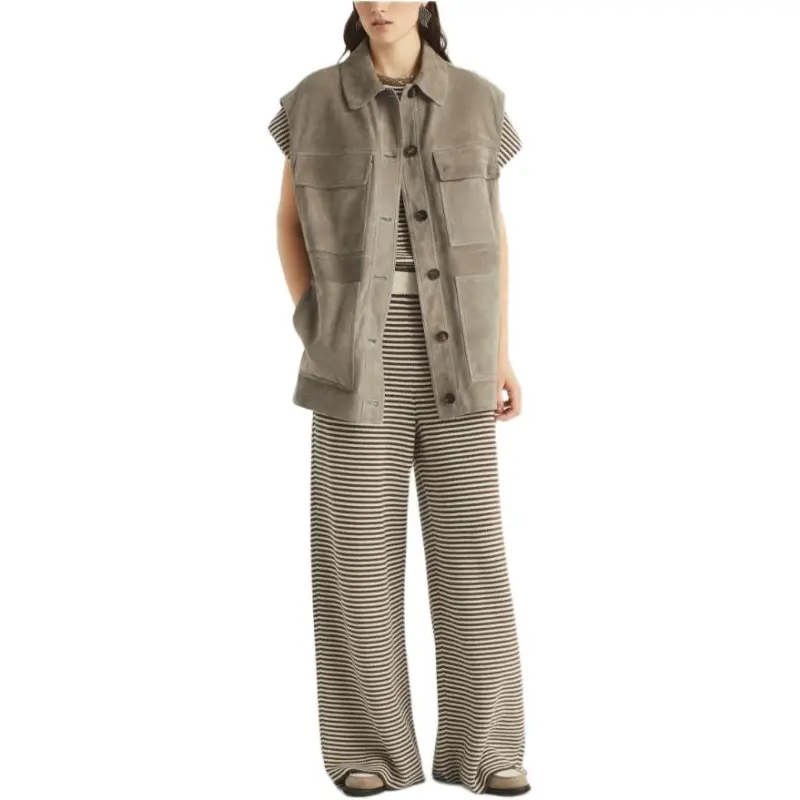 Brunello Cucinelli Striped Knit Top-4