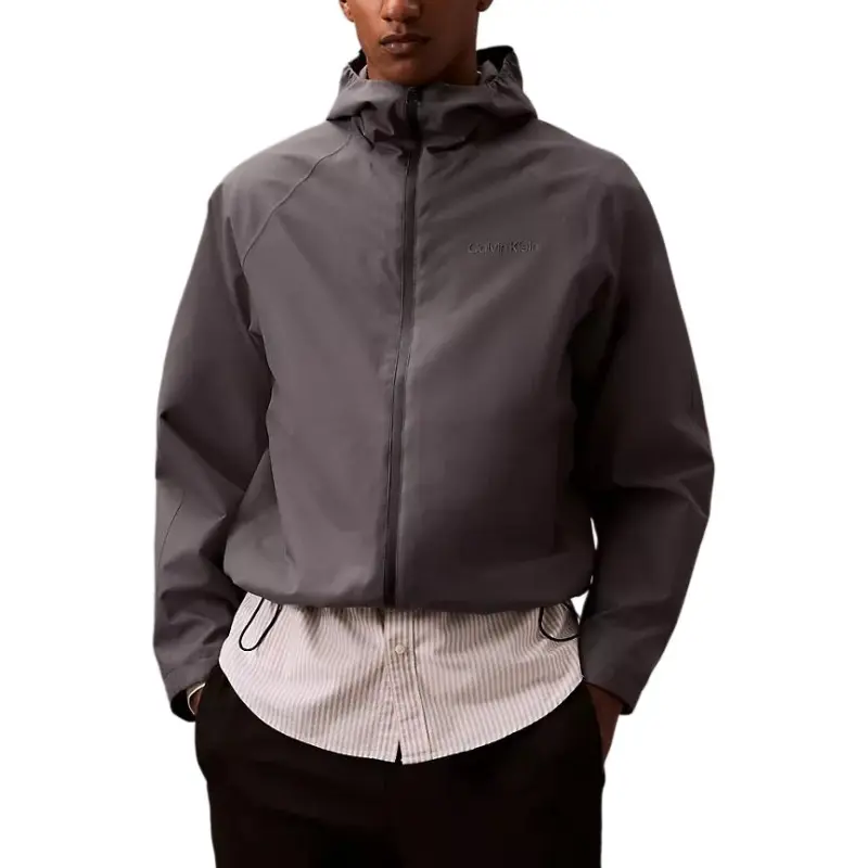 CALVIN KLEIN Trench Coat Men's Gray-1