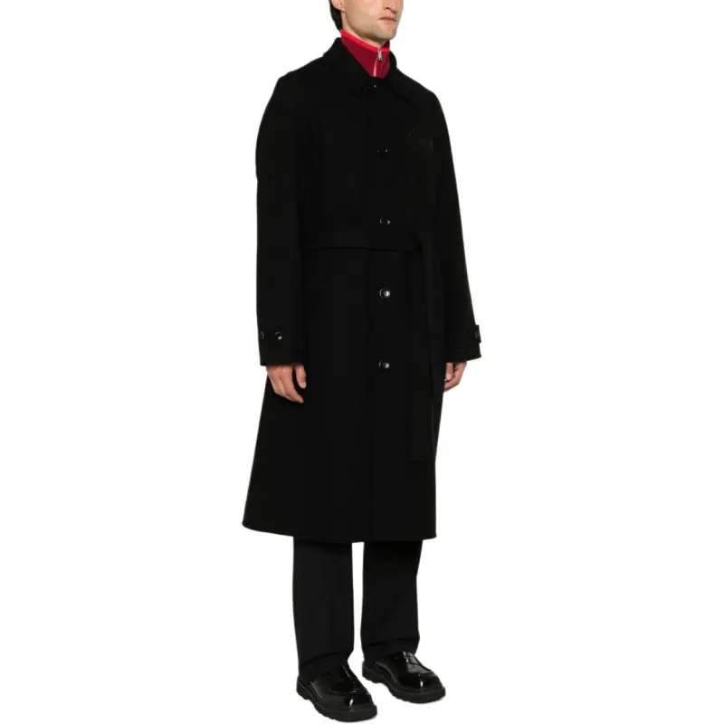 GUCCI Collared Button Up Coat-4