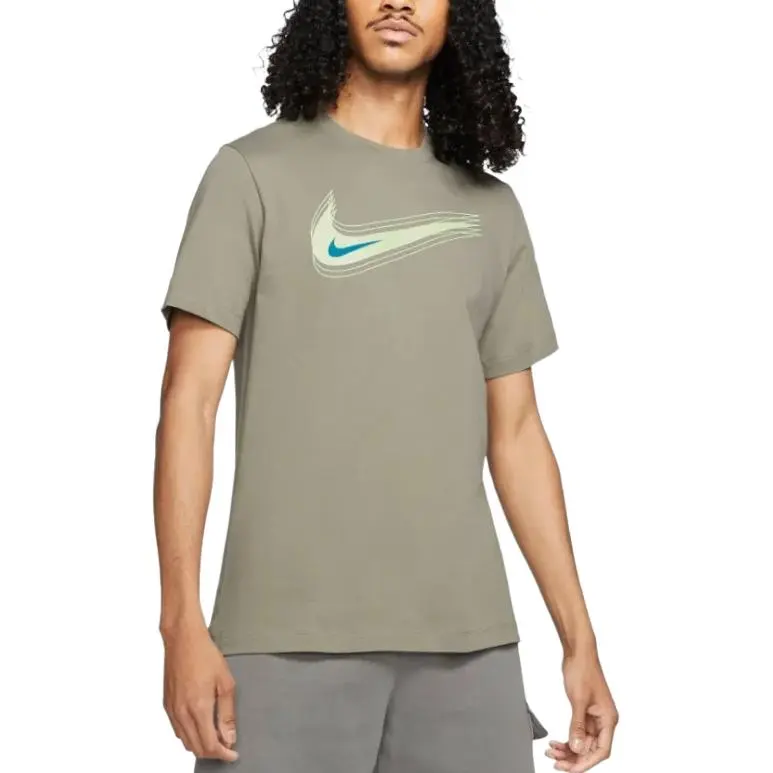 Nike T Shirts Men Light Green-2