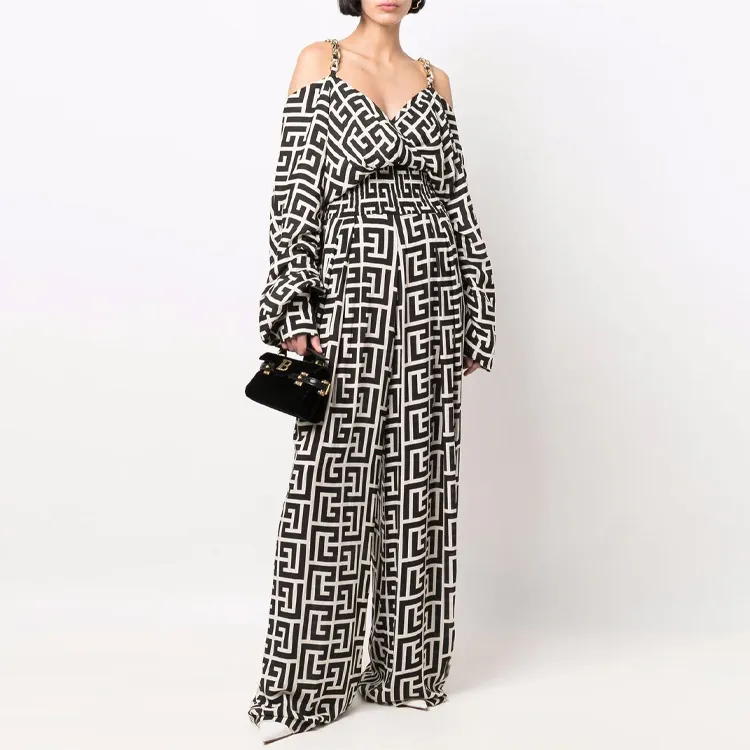 BALMAIN Long Sleeved Dress Women's Black-1