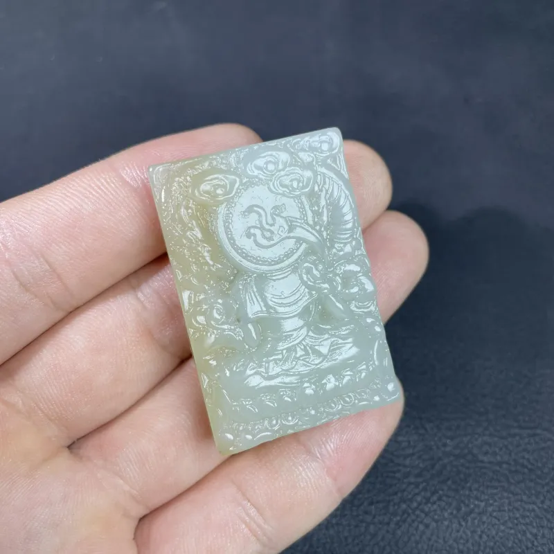 BUDOUXIAOAI Pendants Sugar Jade Unisex-3