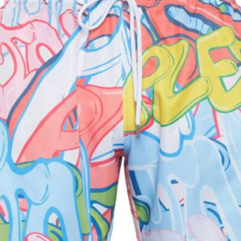 PHILIPP PLEIN Graffiti print Swim Shorts-4