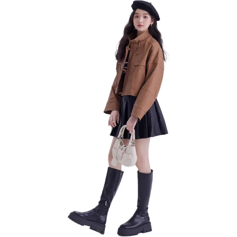DEAR DEER PUFF Jackets Coats Women's Brown-7
