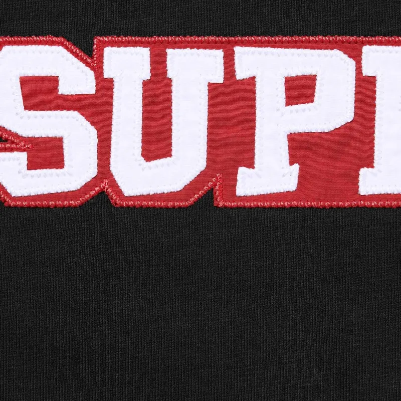 Supreme Satin Appliqué Short Sleeve Top-1