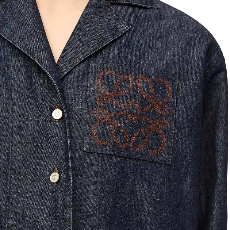 LOEWE Denim Jackets Women's Indigo-4