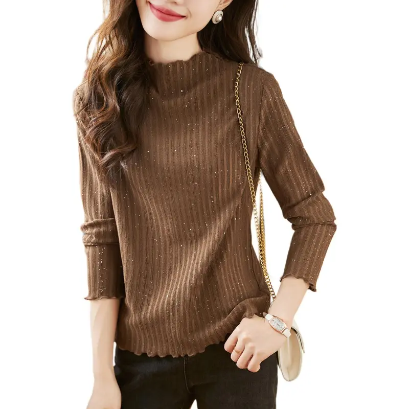 Mo Han Yi Mei Knitwear Women's Coffee-1