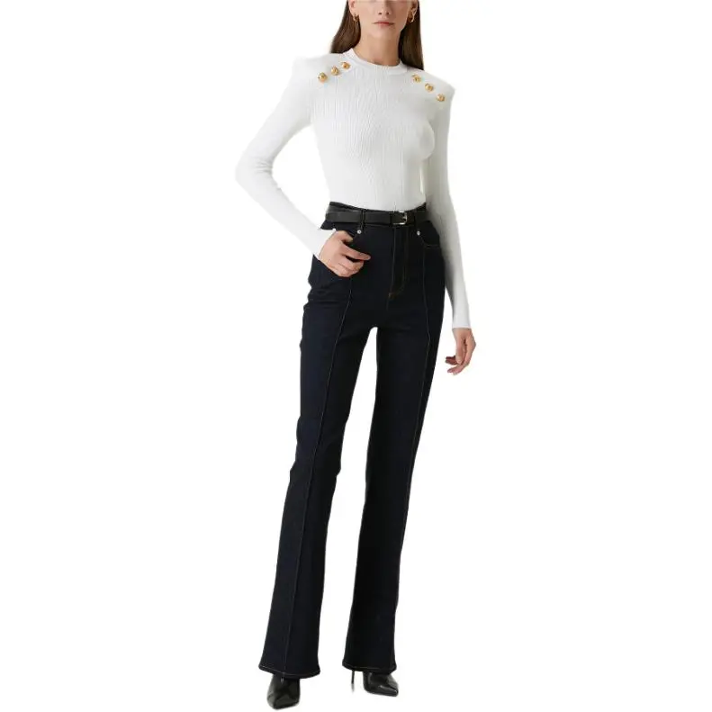 BALMAIN Fine Knitted 6 Button Jumper-4