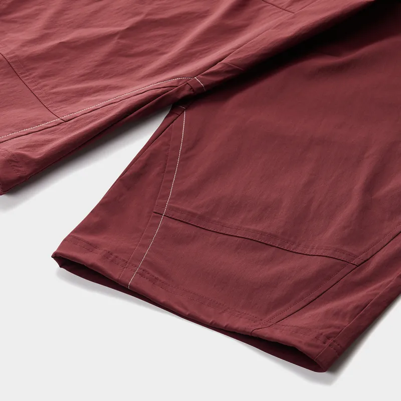 FILA FUSION WORKWEAR Casual Pants Women's Dark Umber Burgundy-2
