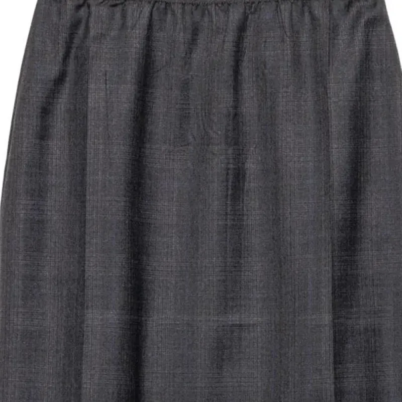 PRADA High Waist Straight Hem Skirt-5