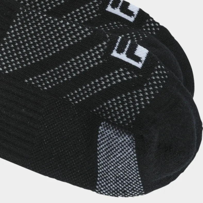FILA Fitness Ankle Socks Men's 1 Pack Jet Black-2