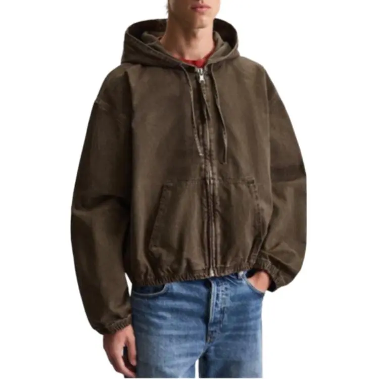 ZARA Jackets Men Brown-2
