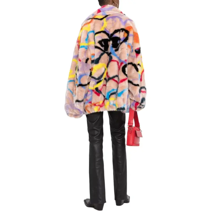 PHILIPP PLEIN Heart print High neck Coat-2