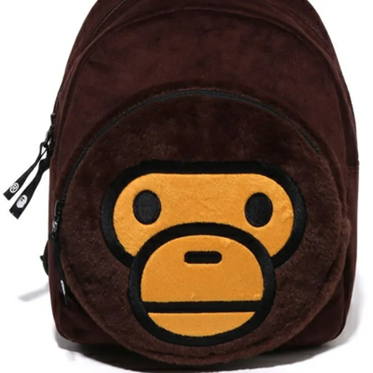 A BATHING APE Polyester Backpack Regular Kids' Coffee-3