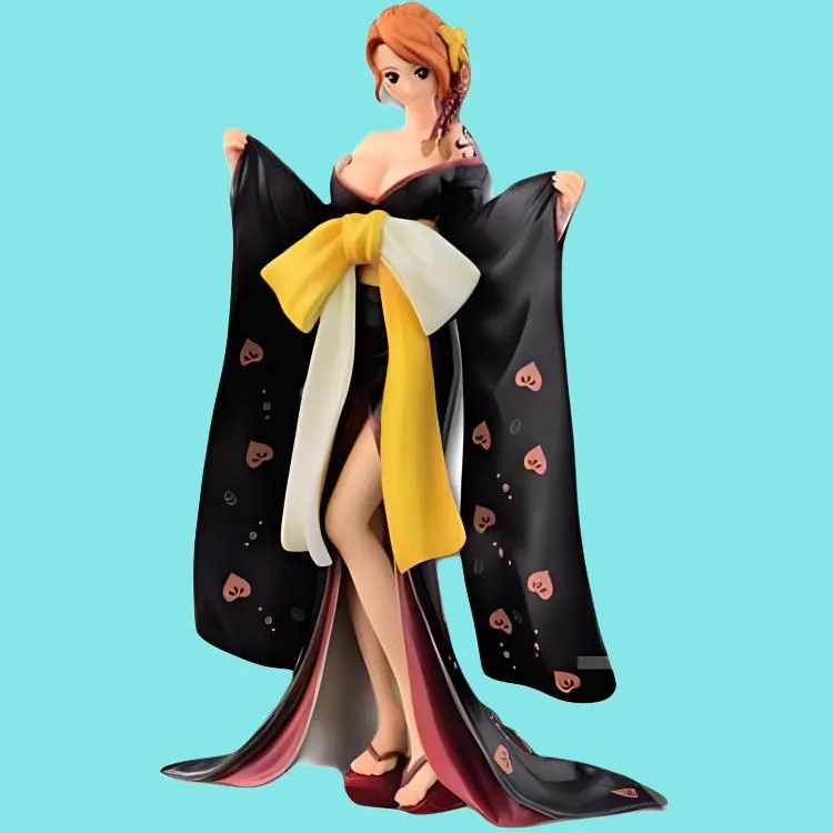 BANPRESTO Ichiban Kuji One Piece The Most Praiseworthy! Vibrant Straw Hat Scroll Nami Scale Figures 19cm-5