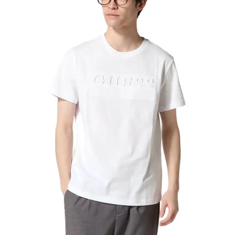 GUESS T Shirts Men White-1