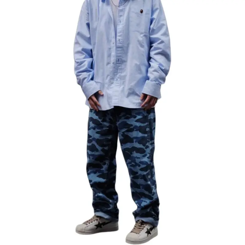 Bape Color Camo Denim Pants-2