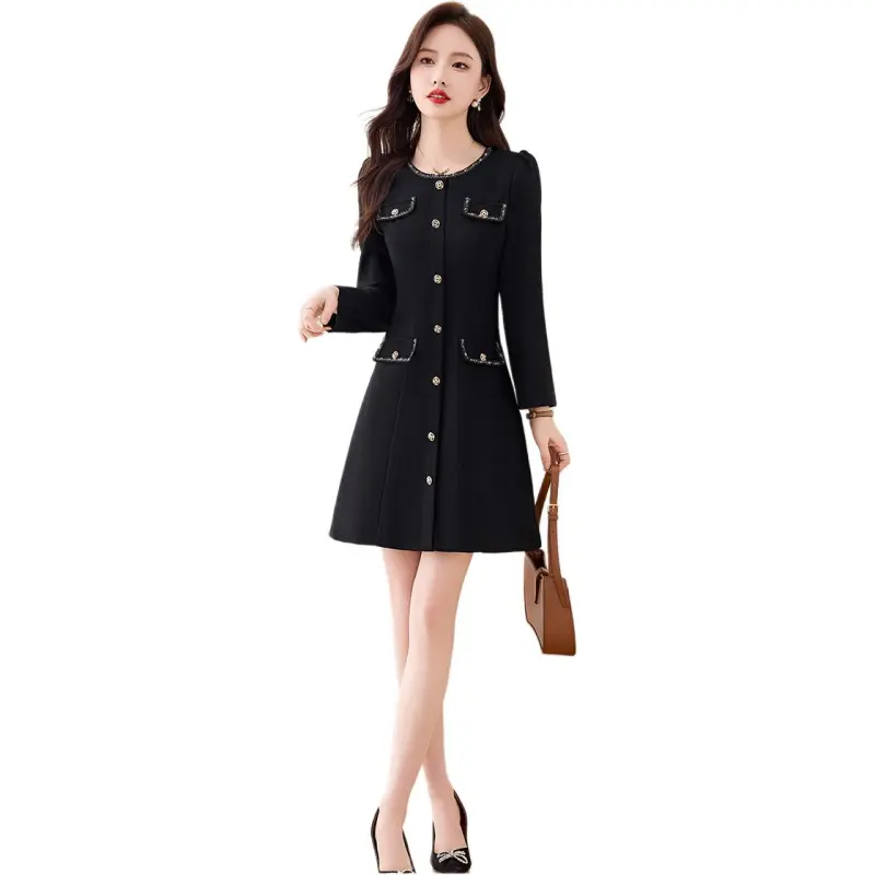 Fele.d Long Sleeved Dress Women's-11