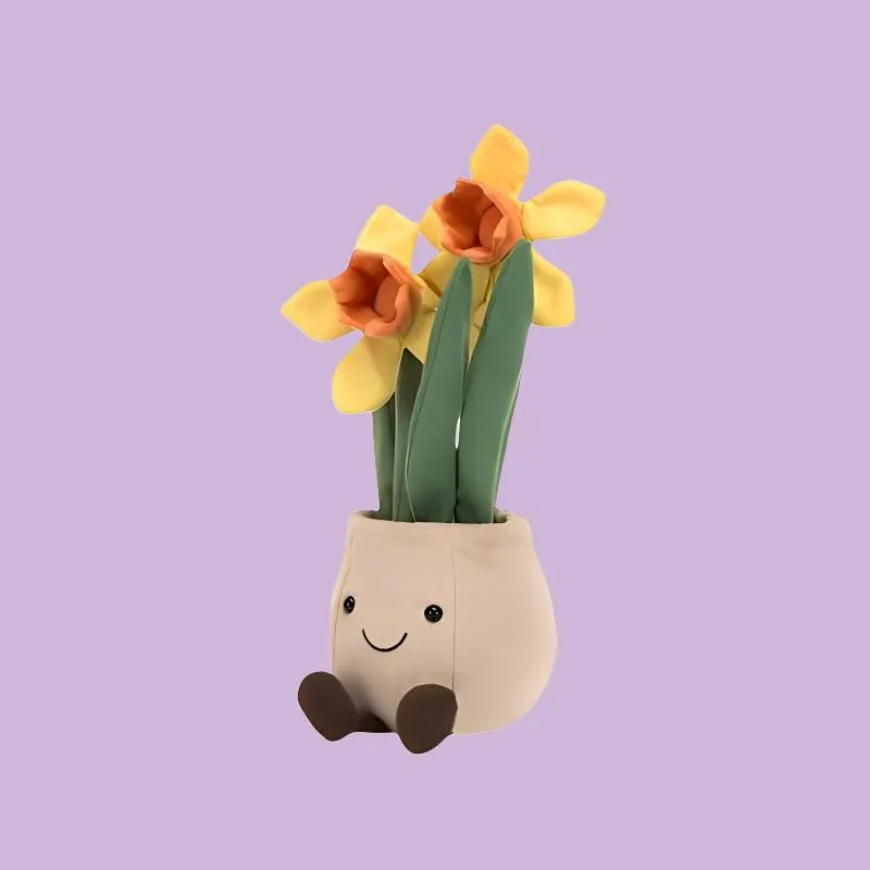 JELLYCAT Amuseables Daffodil Pot Plush Toy-1