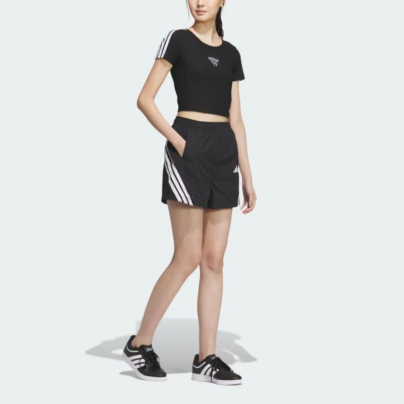 Adidas Dance SS25 WOVEN Casual Shorts Women's Black/White-2