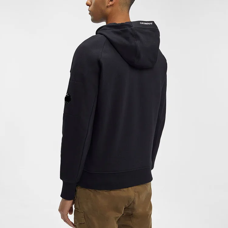 C.P.Company Lens detail Jersey Zip up Hoodie-4