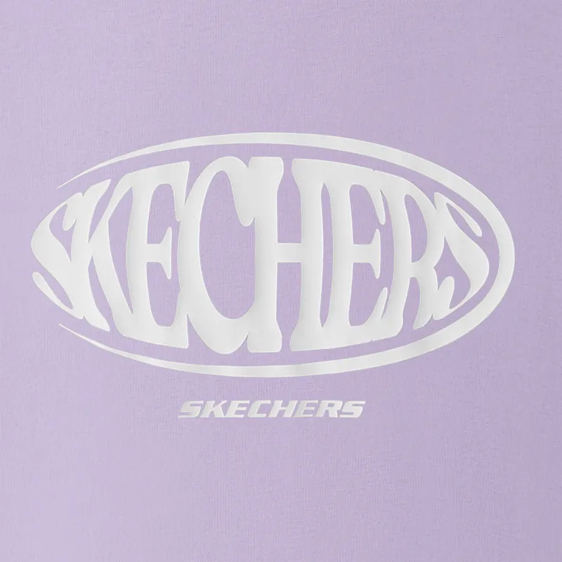 Skechers Sports Life Collection T-Shirt Unisex Light Snow Cyan-4
