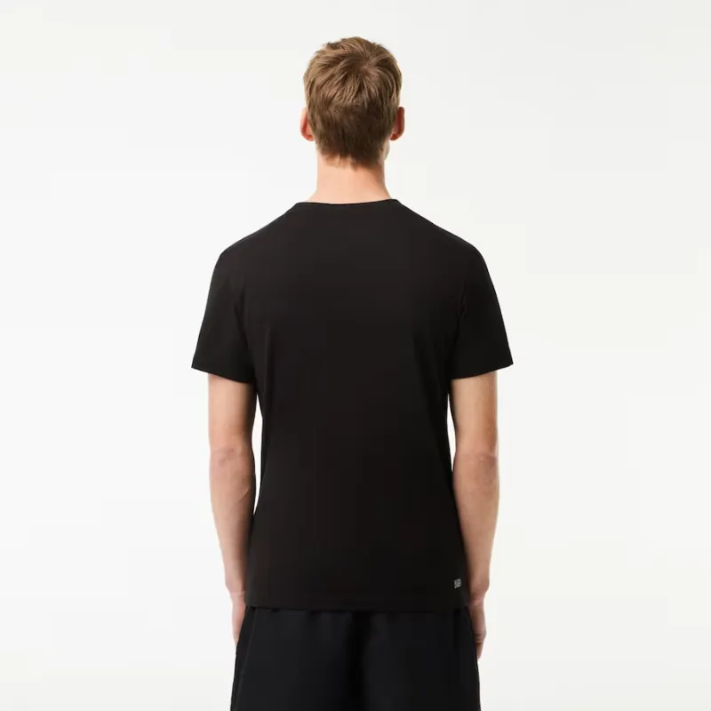 LACOSTE T Shirt Men's Black Blue-3