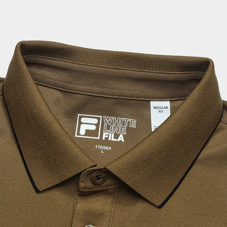 FILA Polo Shirt Men's Kangaroo Brown-4