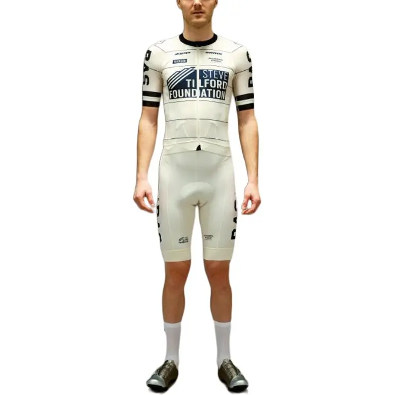 PAS NORMAL STUDIOS x Steve Tilford Foundation Racing SS25 Cycling Pants Men's Ecru-3
