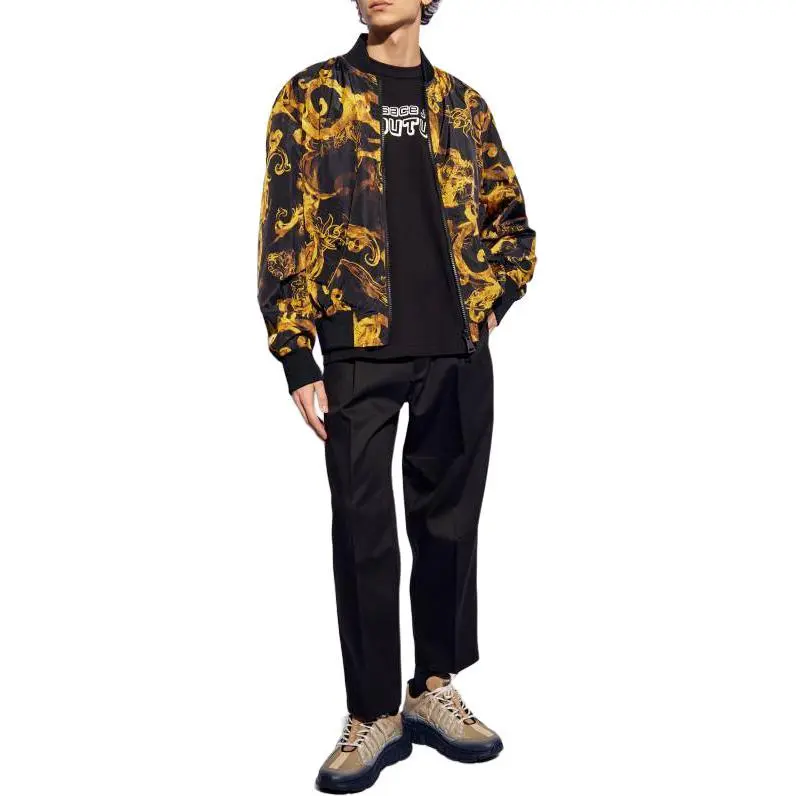 VERSACE JEANS COUTURE Barocco Printed Reversible Zipped Jacket-6