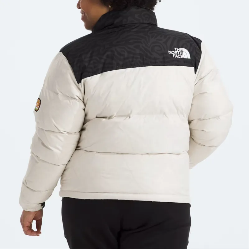 THE NORTH FACE Nuptse1996 Collection FW24 Plus Retro Jackets Coats Women's White Sand Dune/Black-2