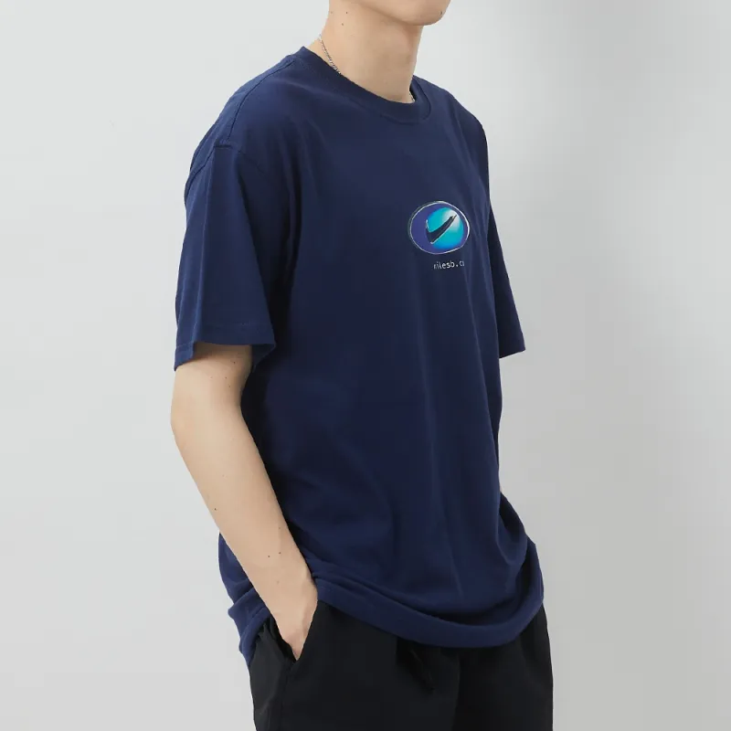 Nike T Shirts Men Dark Navy Blue-4